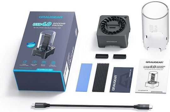 Graugear Docking Station for 4 Hard Drives SATA M.2 (2280)" with Connection USB 2.0