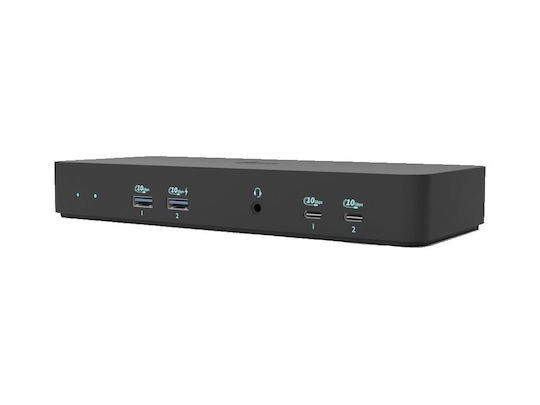 i-tec Display USB-C Docking Station με HDMI/DisplayPort 4K PD Ethernet και σύνδεση 3 Οθονών Μαύρο