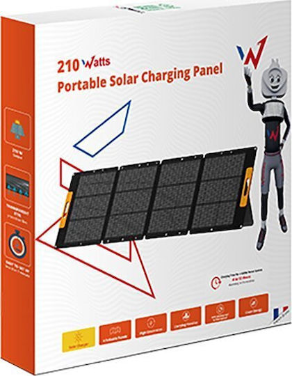 Wonder Wonder WS210 MC4 Foldable Solar Panel Charger 210W for Portable Devices
