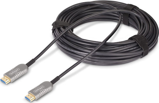 StarTech Aktives HDMI 2.1 Ultra High Speed 48Gbps 4K 120Hz HDR VRR Kabel HDMI-Stecker - HDMI-Stecker 50m Blauer 8K-A-100F-HDMI-KABEL