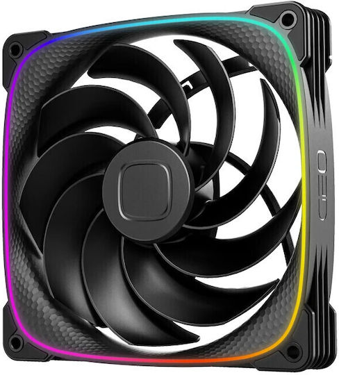 Geometric Future Ventilatoare Pentru Carcasa Squama 140mm (2100rpm / 71.88cfm) Cu Iluminare RGB 3 Bucăți