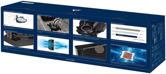 Arctic Liquid Freezer II 420 Wasserkühlung für Prozessor Dreifacher Ventilator 140mm für Sockel AM4/AM5/1200/115x mit Nicht verfügbar Beleuchtung