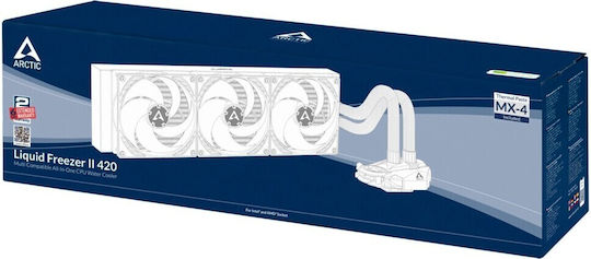 Arctic Liquid Freezer II 420 Wasserkühlung für Prozessor Dreifacher Ventilator 140mm für Sockel AM4/AM5/1200/115x mit Nicht verfügbar Beleuchtung