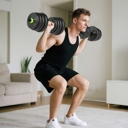 Sportnow Set De Gantere Cu Set De Gantere Greutate Totală 29kg