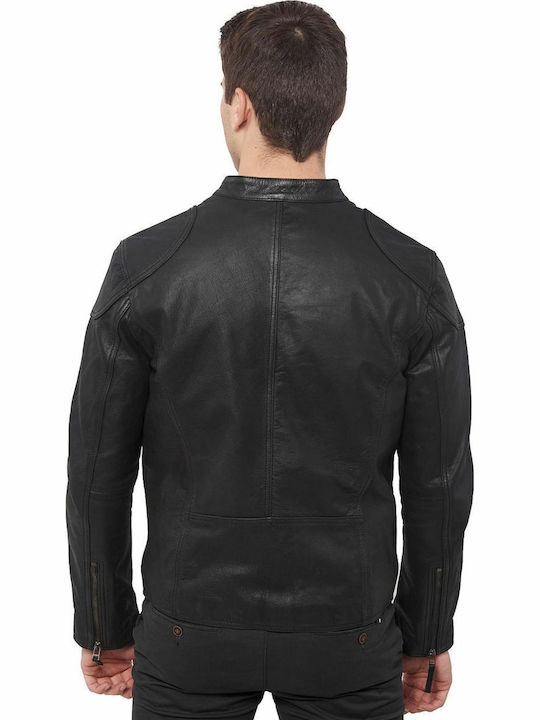 Romeo Buffalo Leather Jacket Biker Black