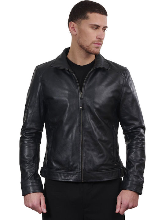 Holland Cowhide Leather Jacket Black