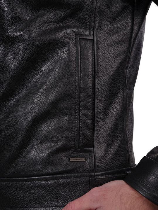 Holland Cowhide Leather Jacket Black