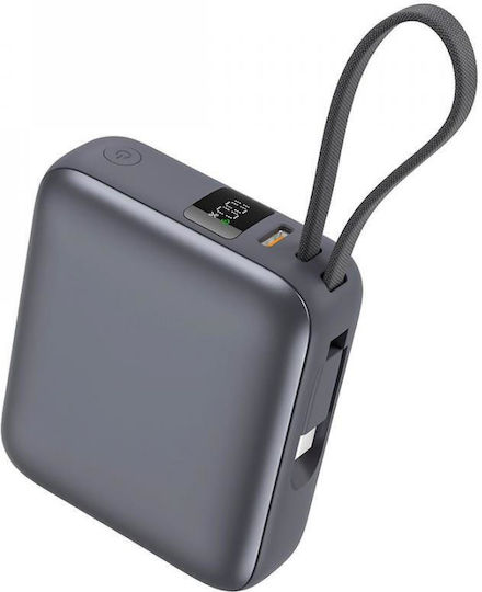 QCY PB10C Power Bank 10000mAh 35W with USB-C Port Power Delivery Gray