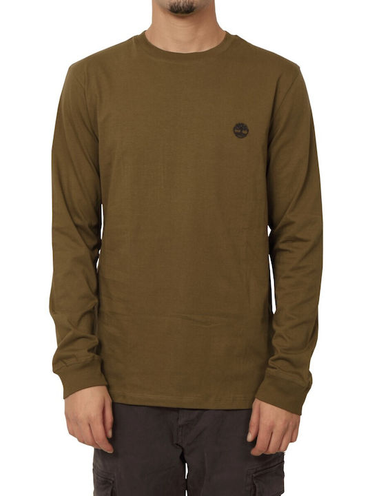 Dunstan River Herrenblusen Langarm Olive