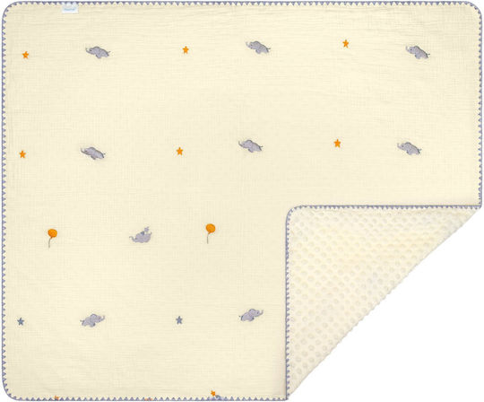 Blanket Nursery Swaddling Blankets Fleece Gray 100x115cm