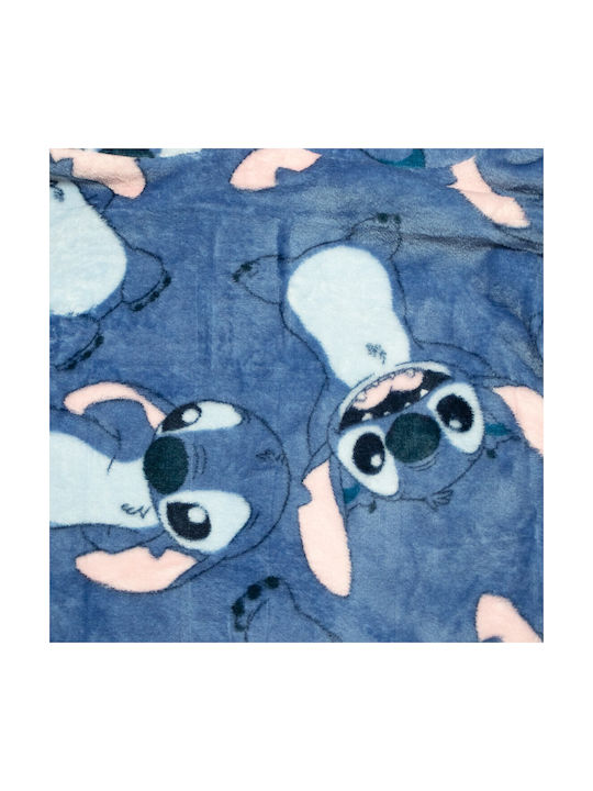 Disney Κουβέρτα Fleece Lilo & Stitch Μπλε 75x60εκ.