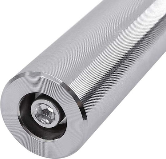 80187 Ίσια Μπάρα Φ25mm 9kg Μήκους 120cm με Κολάρα Ασφαλείας