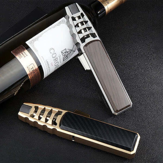 Jobon Turbo Windproof Jet Flame Lighter In Black Colour