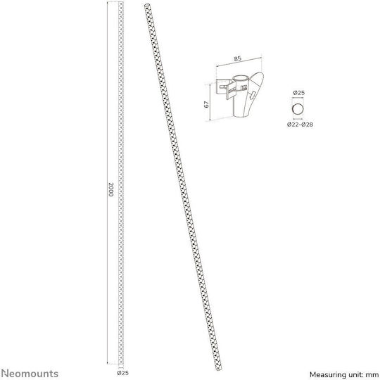 Neomounts Negru (S55310137) 1buc