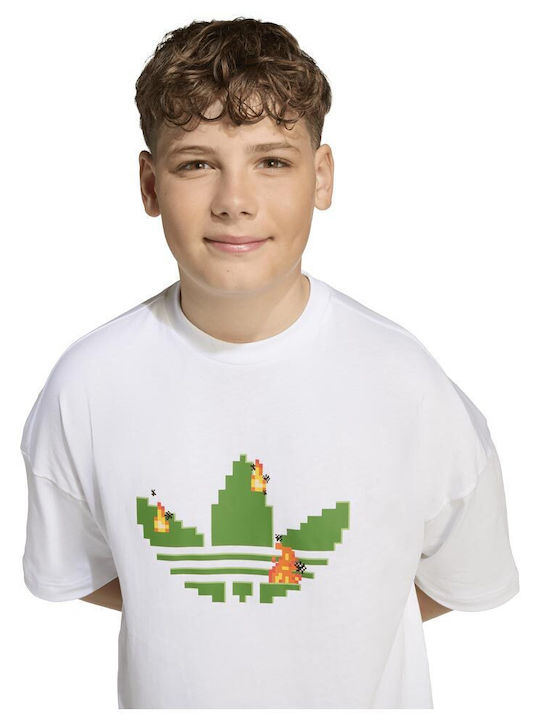 Tricou Pentru Copii Alb Minecraft Tee