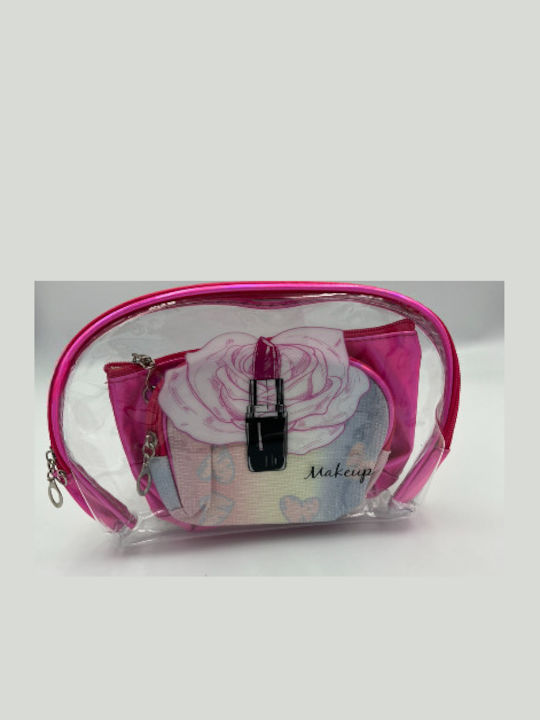 Roza Rz5733 Set 3 Neseser Cosmetic Transparent Pvc