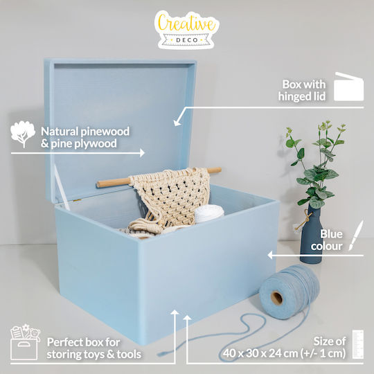 Creative Wooden Decorative Box 40x30x24cm