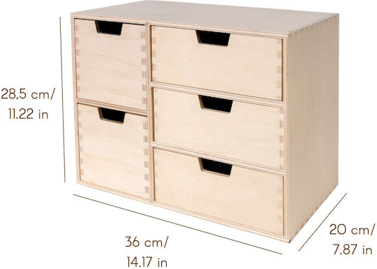 Creative Wooden Decorative Box 36x20x28.5cm