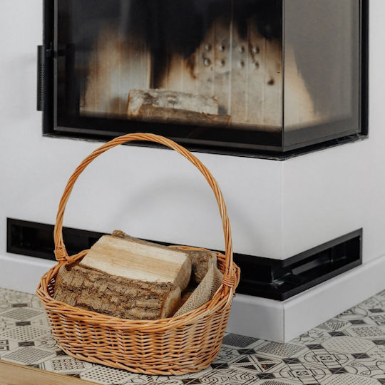 Creative Coș decorativ Din paie cu mânere Brown 45x32x43buc
