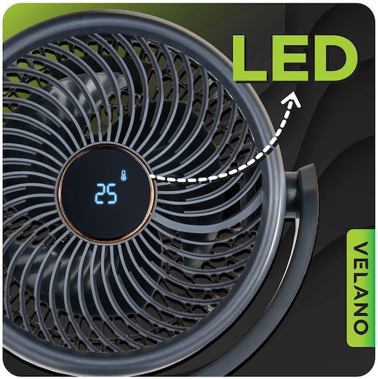 Red Technic Стоящ Вентилатор 50W Черен