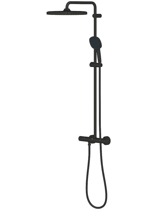 Grohe Coloană de duș cu Baterie Neagră