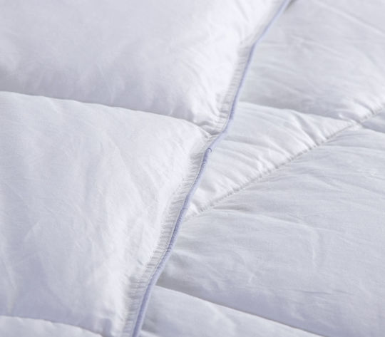 Nef-Nef Homeware Πάπλωμα Μονό με Γέμιση Microfiber 160x220εκ. Microfiber Λευκό 350 GSM 8 togs