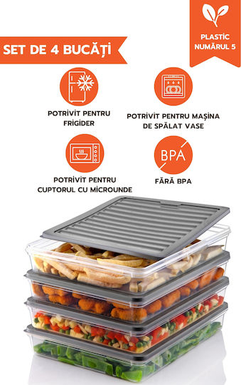 Кутия за Храна Прозрачна 2.4л