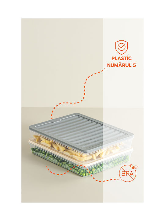 Plastic Transparent Lunch Box 2.4lt