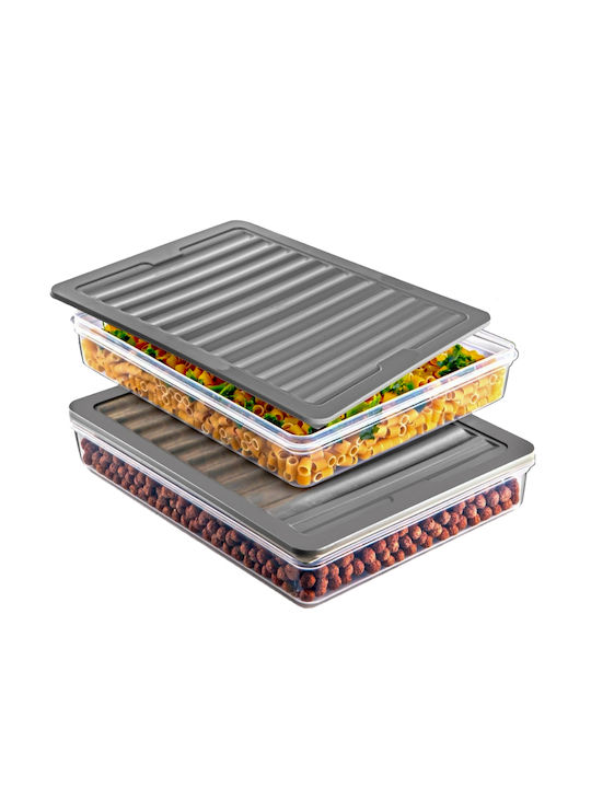 Plastic Transparent Lunch Box 2.4lt
