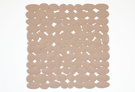 Octopus Teppich Rutschfeste Badematte mit Saugnäpfen Beige 54x54εκ.