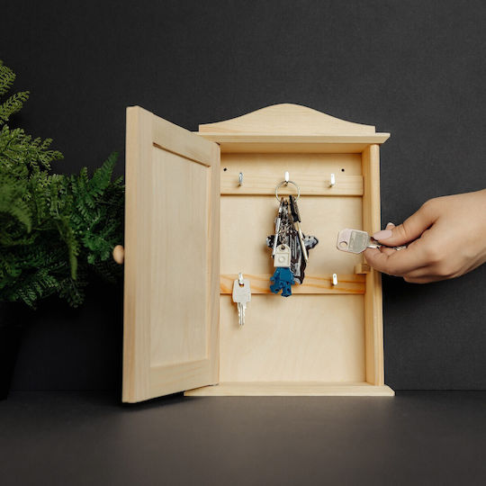 Creative Wall Key Holder Wooden 20x6x29.5cm