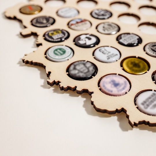 Creative Wooden Germany Map Beer Caps 32.5 X 44 X 0.5 Cm Map Collecting 64 Bottle Caps Handmade Wall Decoration Gift Beer Bar Lovers Creative Wooden Germany Map Beer Caps 32.5 X 44 X 0.5 Cm Map Collecting 64 Bottle Caps Handmade Wall Decoration Gift Beer Bar Lovers