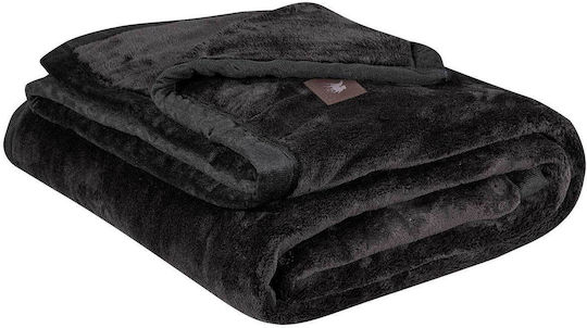 Greenwich Polo Club 3975 Κουβέρτα Βελουτέ Υπέρδιπλη 240x250εκ. Black