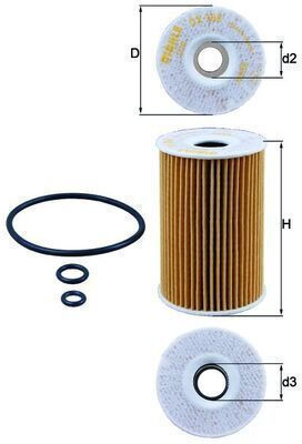 Mahle Original Ox 388d Филтър за Масло