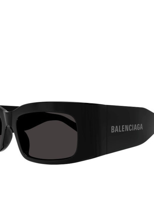 Balenciaga Unisex Sonnenbrille mit Schwarz Kunststoff Gestell und Schwarz Linse