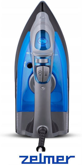 Zelmer Steam Iron 3000W with Ceramic Plate and Continuous Steam Supply 40g/min
