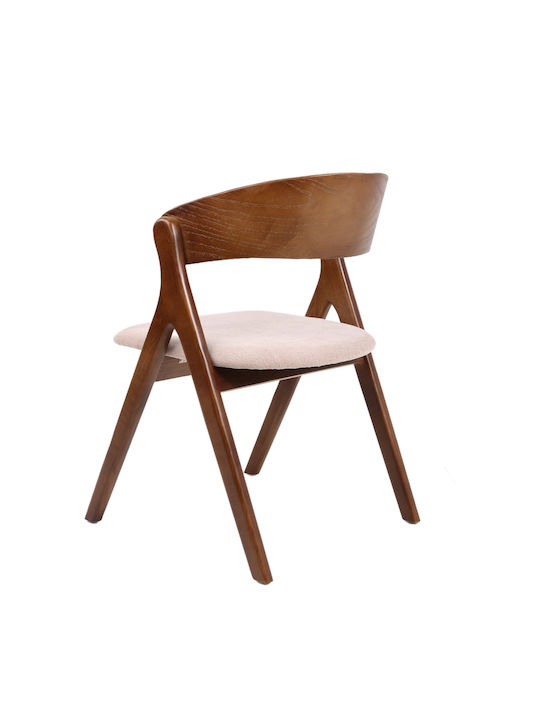 Laodice Dining Room Wooden Chair Brown/walnut 52.5x56x83cm