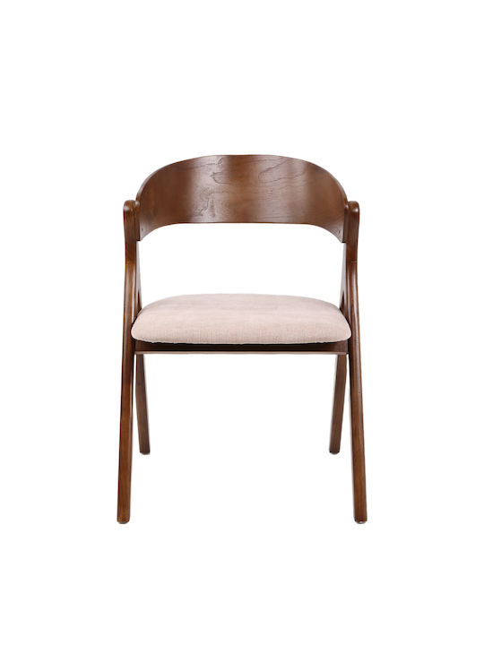 Laodice Dining Room Wooden Chair Brown/walnut 52.5x56x83cm