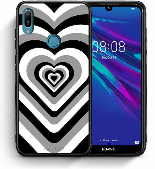 Smartfits Hearts Задна корица Пластмаса Черен (Honor 8A) 7351082680475_42335426379931