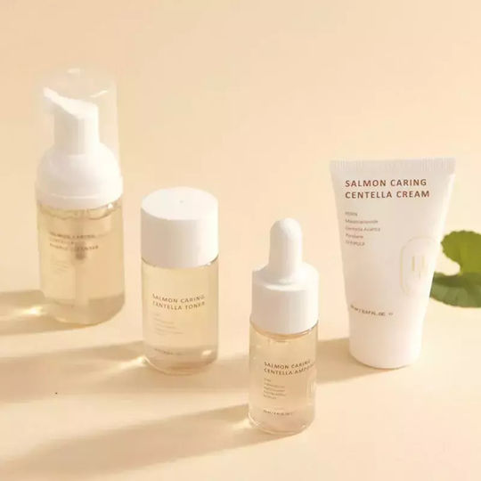 Heve Blue Salmon Caring Centella Travel Set για Ενυδάτωση 5τμχ