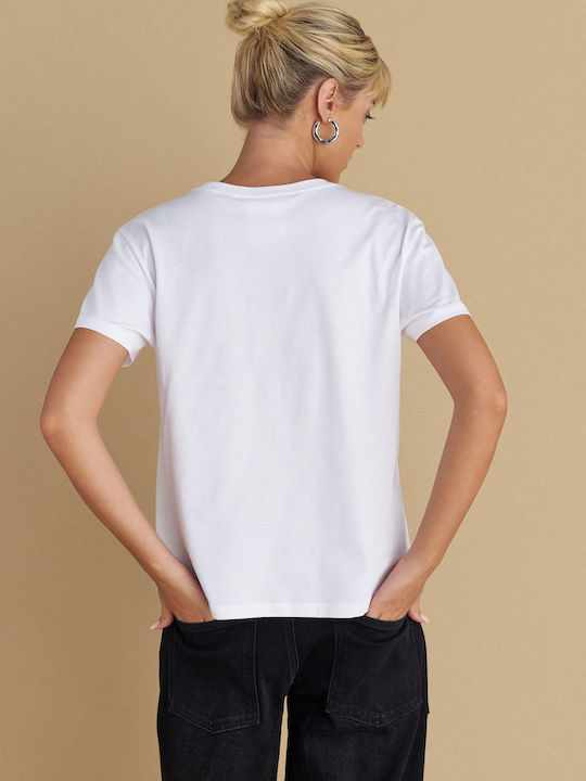 Tricou Damă Alb