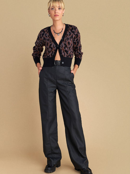 Damen Stoff Hose Black