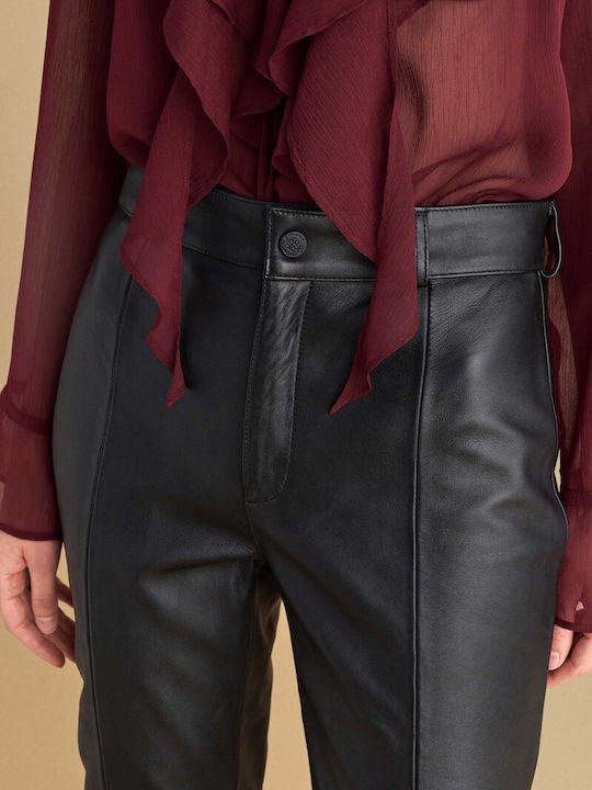 Damen Stoff Hose Black
