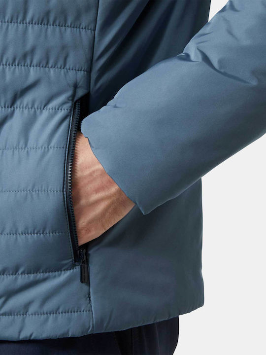 Μπουφάν Puffer Αδιάβροχο και Αντιανεμικό Blue