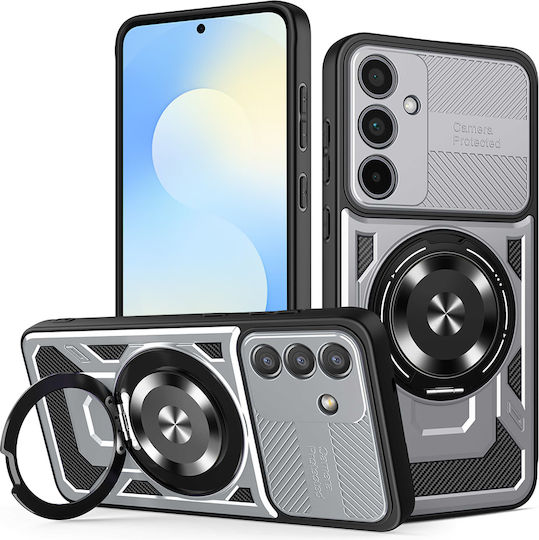 Techsuit Ruggedcam Umschlag Rückseite Silikon Gray (Galaxy S25 FE)