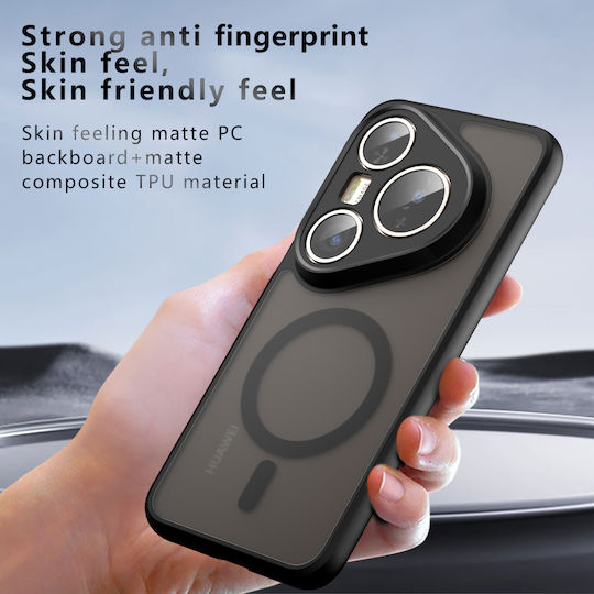 Techsuit Purefrost Back Cover Silicone Black (Huawei Pura 80 Pro, Huawei Pura 80 Ultra)
