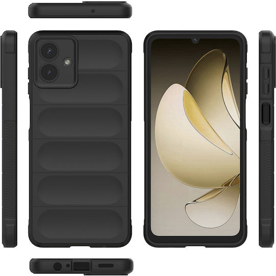 Techsuit Umschlag Rückseite Silikon Schwarz (Samsung Galaxy A07 4G - Techsuit)