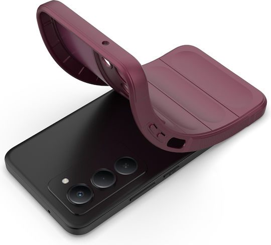 Techsuit Umschlag Rückseite Silikon Burgundisch (Redmi 15)