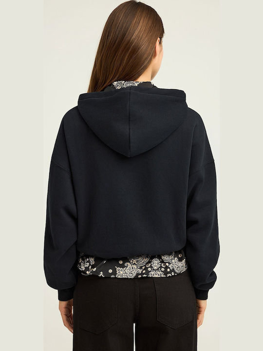 Women's Sweatshirt Hooded Black