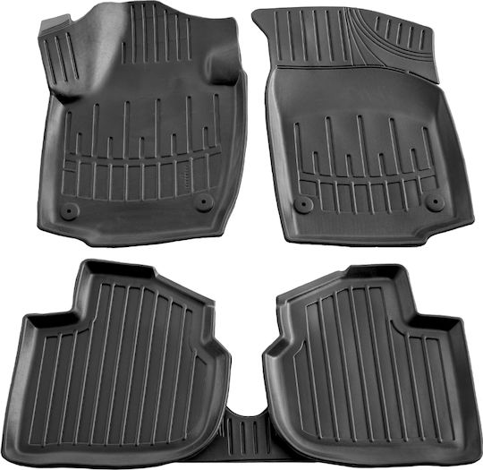 Umbrella Set Covorașe Față și Spate 4buc din Furtun pentru Seat Toledo 2012-2019 Negre
